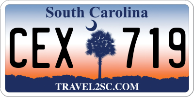 SC license plate CEX719