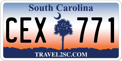 SC license plate CEX771