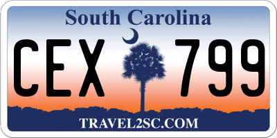 SC license plate CEX799