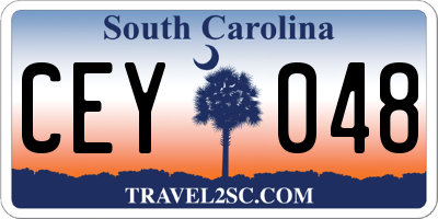 SC license plate CEY048