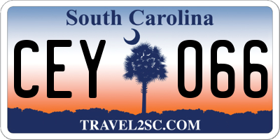 SC license plate CEY066