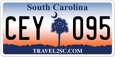 SC license plate CEY095