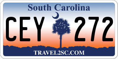 SC license plate CEY272