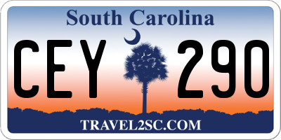 SC license plate CEY290