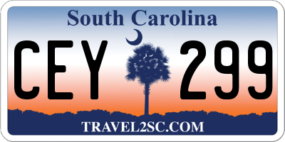 SC license plate CEY299