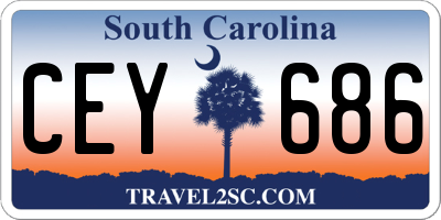 SC license plate CEY686