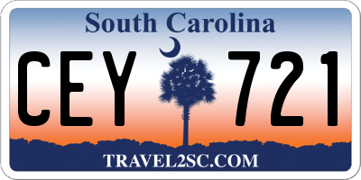 SC license plate CEY721