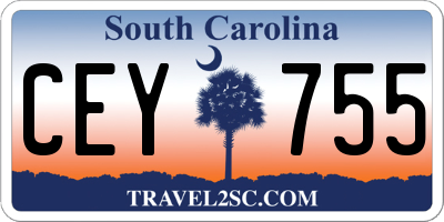 SC license plate CEY755