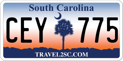 SC license plate CEY775
