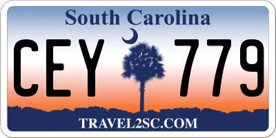 SC license plate CEY779