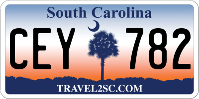 SC license plate CEY782