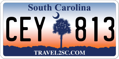 SC license plate CEY813