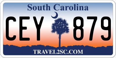 SC license plate CEY879