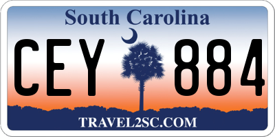 SC license plate CEY884