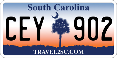 SC license plate CEY902