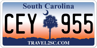 SC license plate CEY955