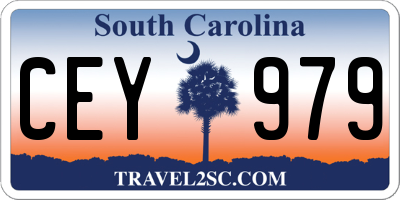 SC license plate CEY979