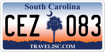 SC license plate CEZ083