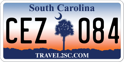 SC license plate CEZ084