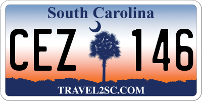 SC license plate CEZ146