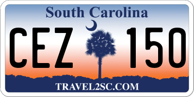 SC license plate CEZ150