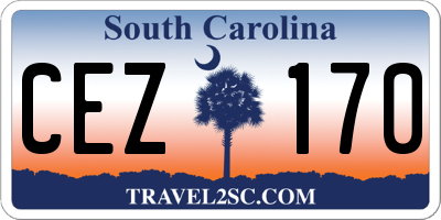 SC license plate CEZ170