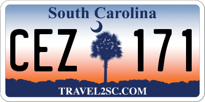 SC license plate CEZ171