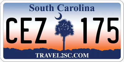 SC license plate CEZ175