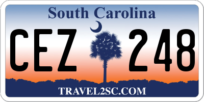SC license plate CEZ248
