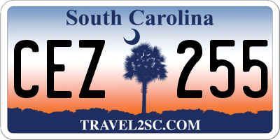 SC license plate CEZ255