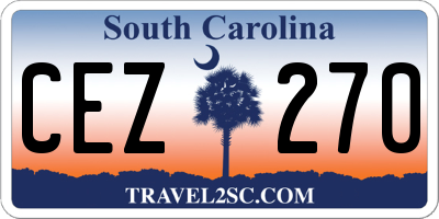 SC license plate CEZ270