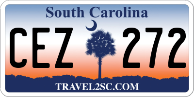 SC license plate CEZ272