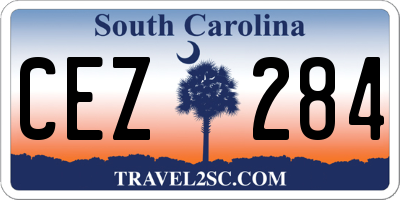 SC license plate CEZ284