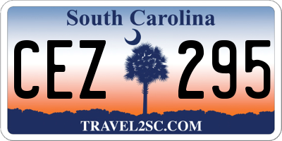 SC license plate CEZ295