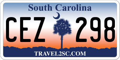 SC license plate CEZ298