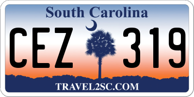 SC license plate CEZ319