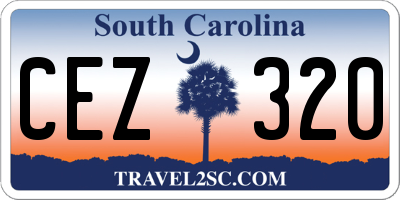 SC license plate CEZ320
