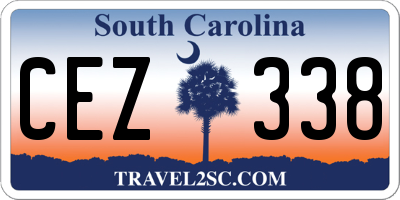 SC license plate CEZ338