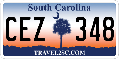 SC license plate CEZ348