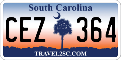 SC license plate CEZ364