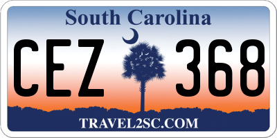 SC license plate CEZ368