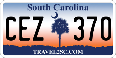 SC license plate CEZ370