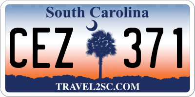SC license plate CEZ371