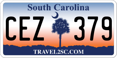 SC license plate CEZ379