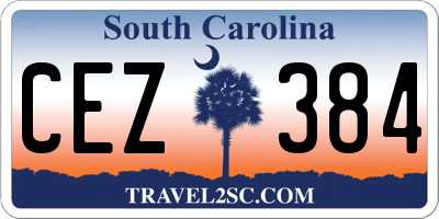 SC license plate CEZ384