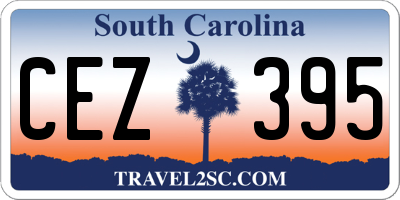 SC license plate CEZ395