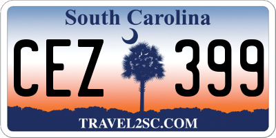 SC license plate CEZ399