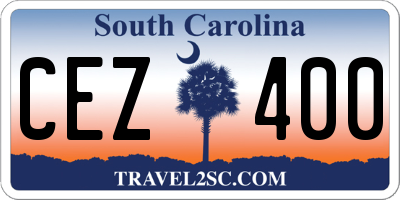 SC license plate CEZ400