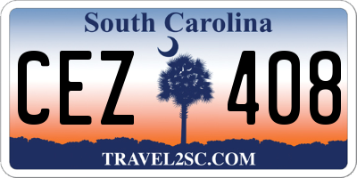 SC license plate CEZ408