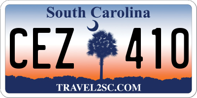 SC license plate CEZ410